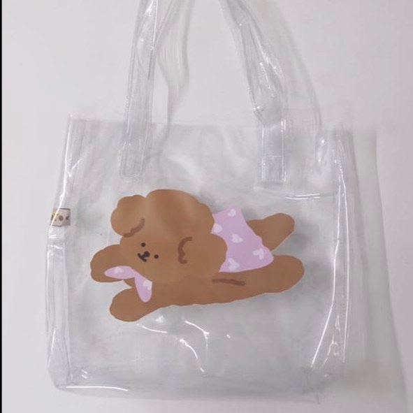 Totebag Mika Tas PVC Transparan Tas Bahu PVC Totebag Plastik PVC