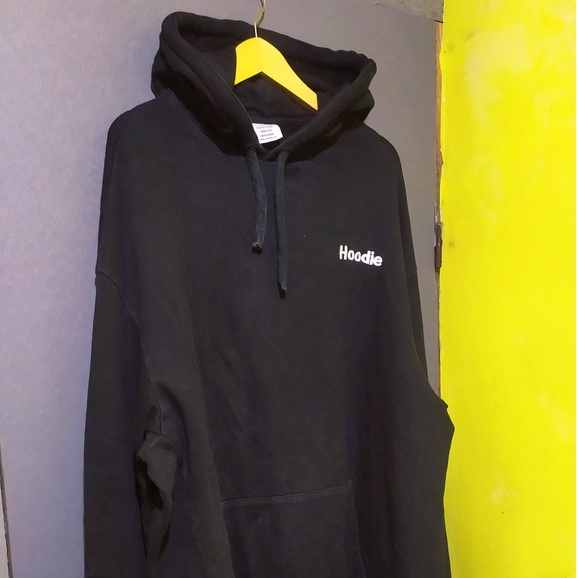 Vetements Definition Hoodie Warna Hitam Size Oversize