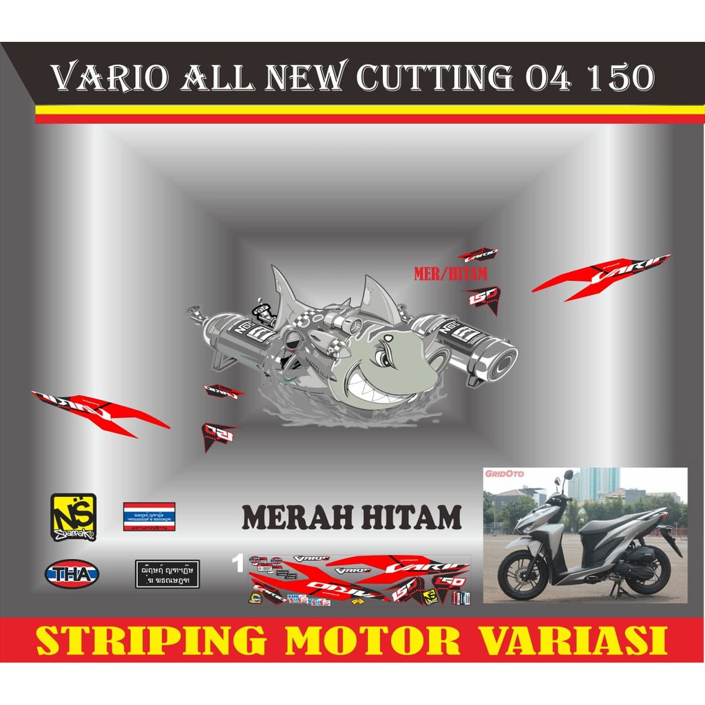stiker motor vario all new cutting 004 150