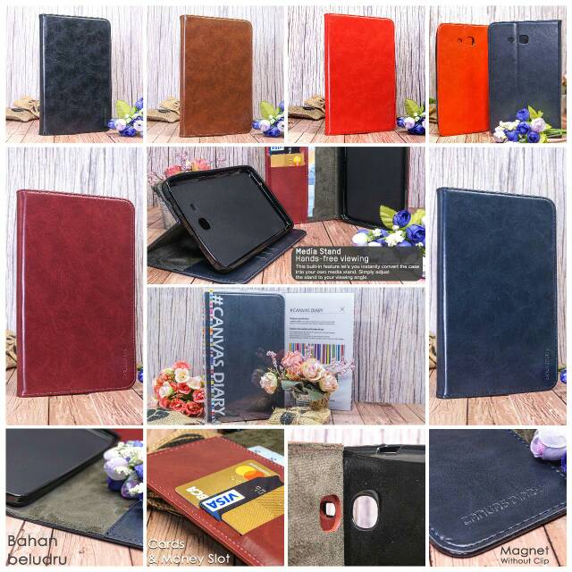 Terbaru!!! Leather case kulit flipcover canvas diare oppo A5 2020