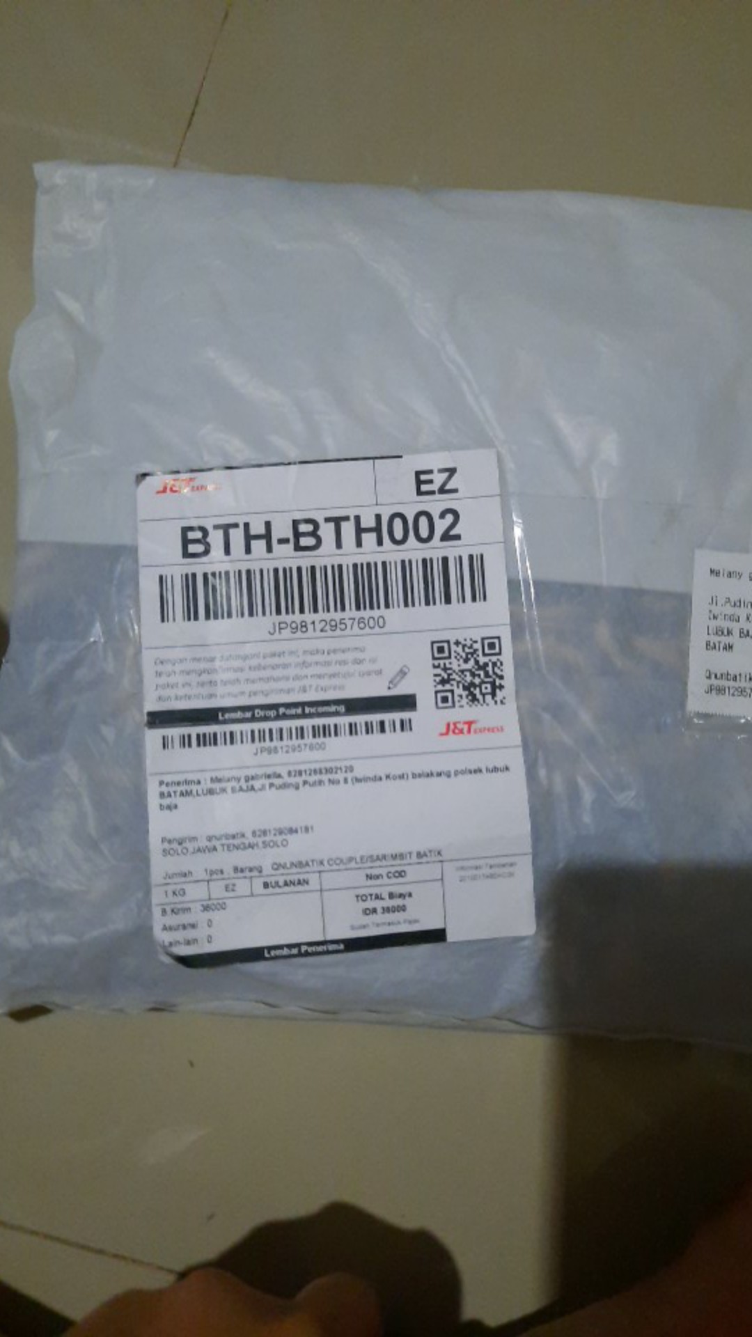 Qnunbatik Couple/sarimbit Batik Tunik/terusan Dahlia