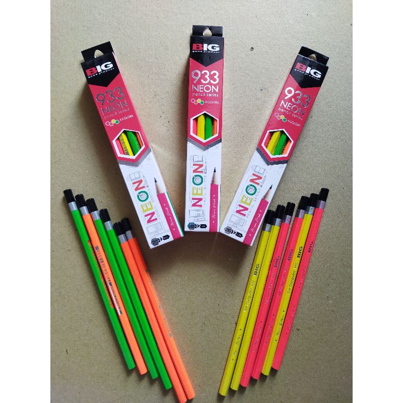 

PENSIL NEON 2B PENSIL KOMPUTER 2B BIG NEON PENSIL 2B NEON BIG