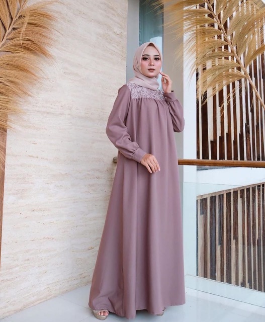 Kimmy Dress, DRESS MUSLIM, baju wanita, baju gamis, dress, gamis, Baju gamis, fashion wanita