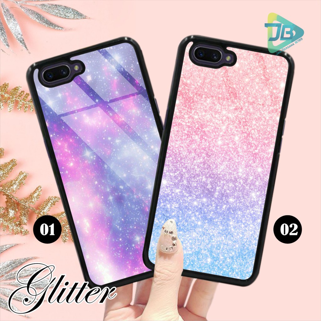 HARDCASE 2D GLOSSY GLITTER OPPO VIVO XIAOMI SAMSUNG REALME IPHONE ALL TYPE JB4667