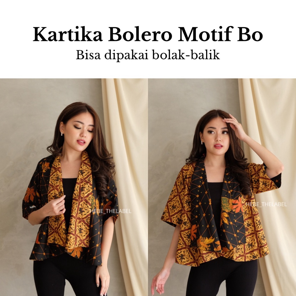 Kartika Bolero Batik Men Short - BI-BJ-BK-BL-BM (Available Couple Pria Wanita)