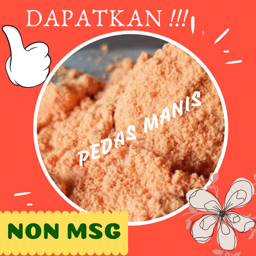 

Bumbu Tabur Premium Rasa Pedas Manis Non MSG 1 Kg Keripik Cilung Praktis Enak Halal Murah Meriah