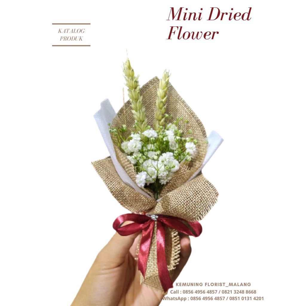 mini buket dried flower/ dried flower/ buket bunga kering