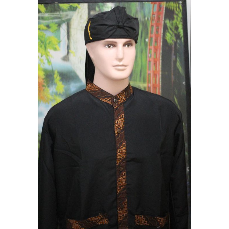 STELAN BAJU CELANA PANGSI SUNDA PLUS IKET BATIK DADA (kode 10)