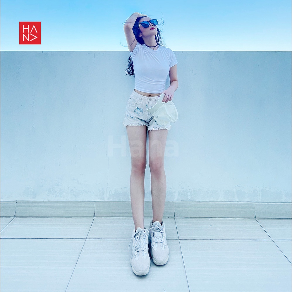 HanaFashion JKT - Jessie Crop Top Kaos Pendek Wanita - CT075