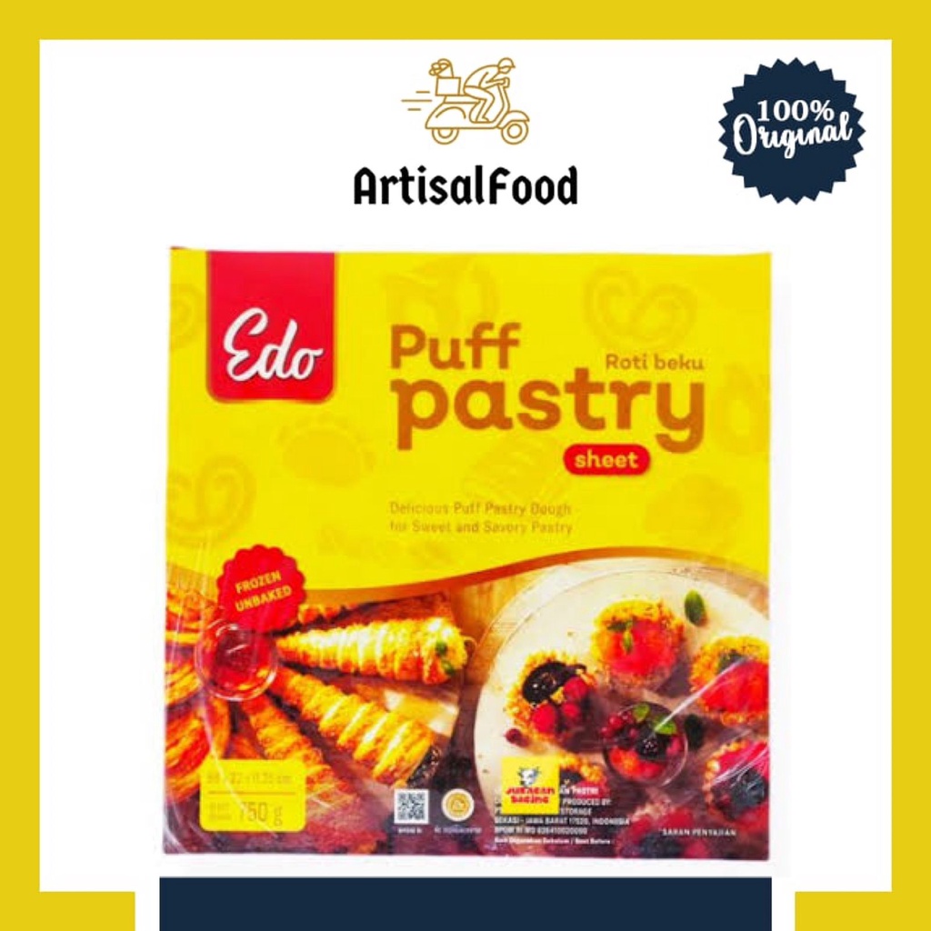 

(KHUSUS INSTANT) gojek EDO PUFF pastry sheet 750gr