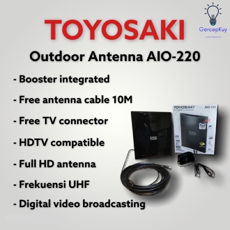 Antena TV Digital Outdoor Toyosaki AIO-220