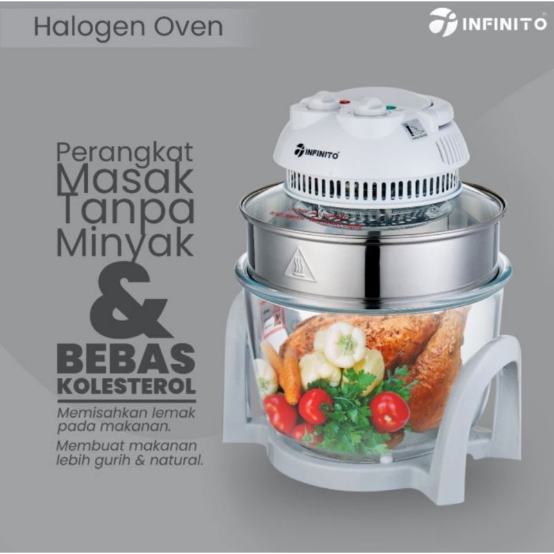 INFINITO Halogen Oven Air Fryer Oven Halogen 8 in 1 EHO-777