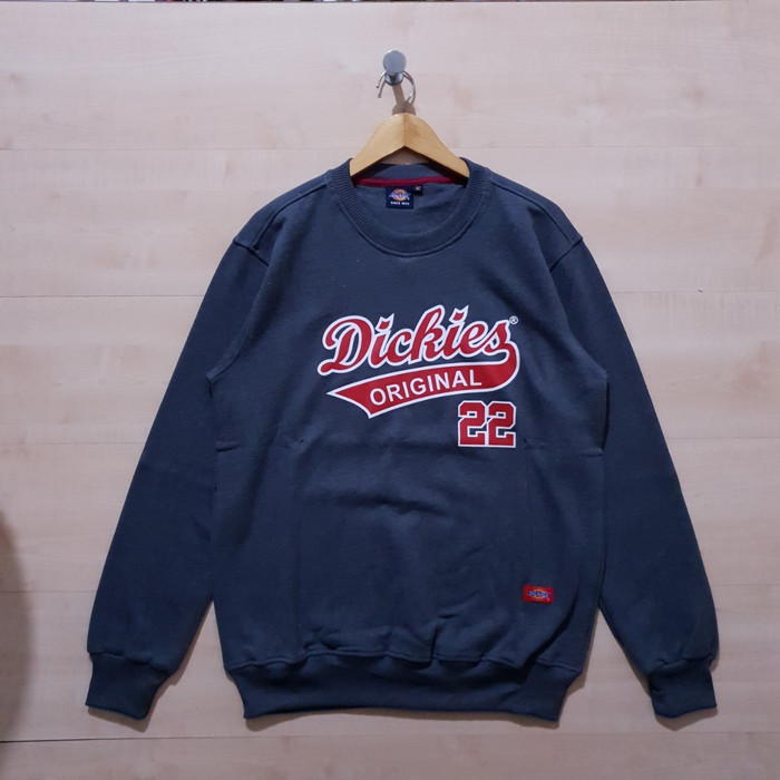 JAKET SWEATER CREWNECK DICKIES ORIGINAL 22 DARK GREY - M