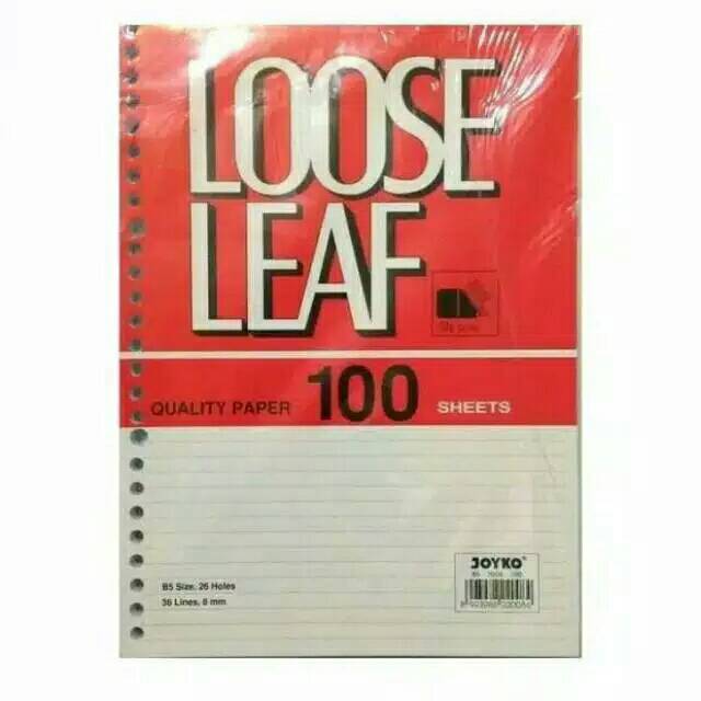 

Isi binder Loose Leaf Joyko A5 100 lembar