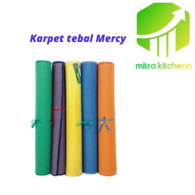 Tikar Karpet Matras Plastik Tebal Tikar Mercy Karpet Piknik Timbul