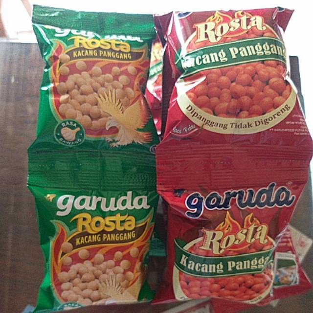 

Kacang garuda rosta rasa pedas/bawang 12 gr