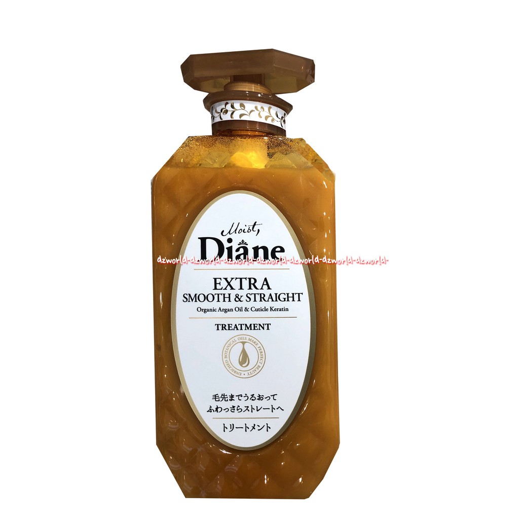 Diane Smooth &amp; Straight Shampo &amp; Treatment Untuk Rambut Kusut Dan Kasar 450mL