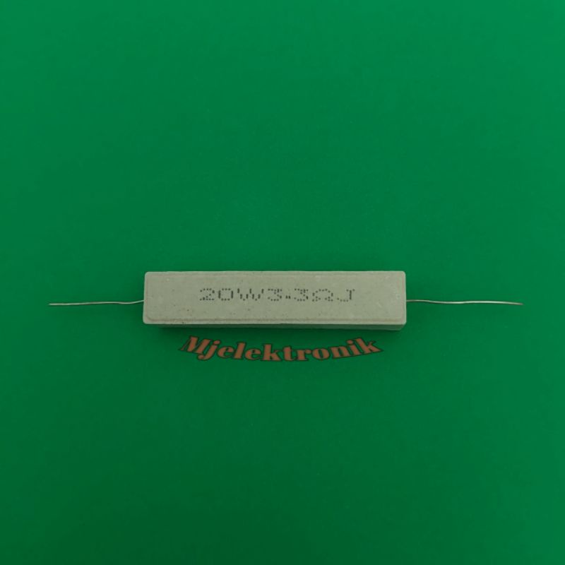 Resistor 20 Watt 3.3Ohm, Ukkuran ohm bisa requst 1 - 300Ohm
