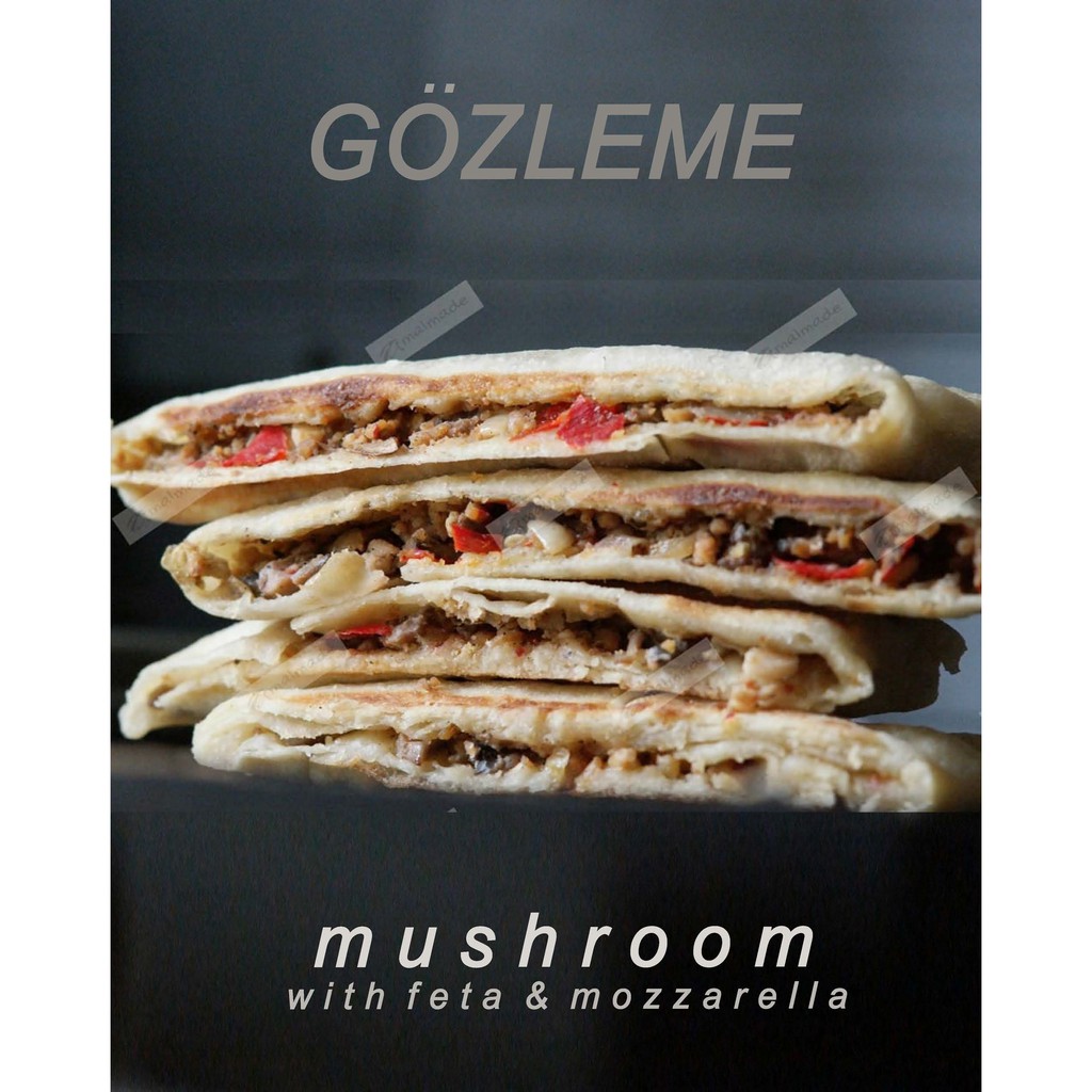 

Mushroom Flatbread (Turkish Mushroom Gozleme)