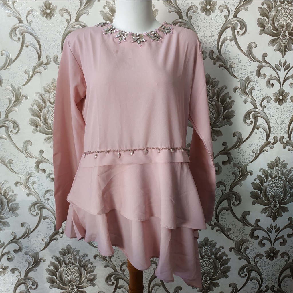 BAJU BLOUSE PAYET/ BAJU BLUS PAYET/ BAJU ATASAN PAYET