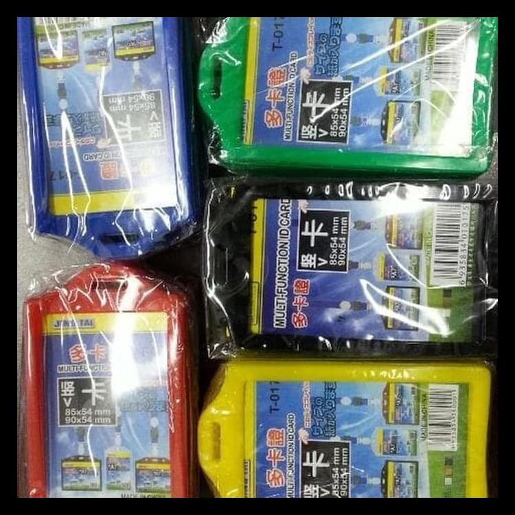 

HOT!! CARD HOLDER / TEMPAT SIMPAN KARTU ID CARD PLASTIK TEBAL JING TAI T017 KODE 0081