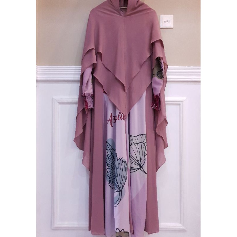 Preloved Set Syari Romantic Rayya Series Limited Stock by Aisyalina.id