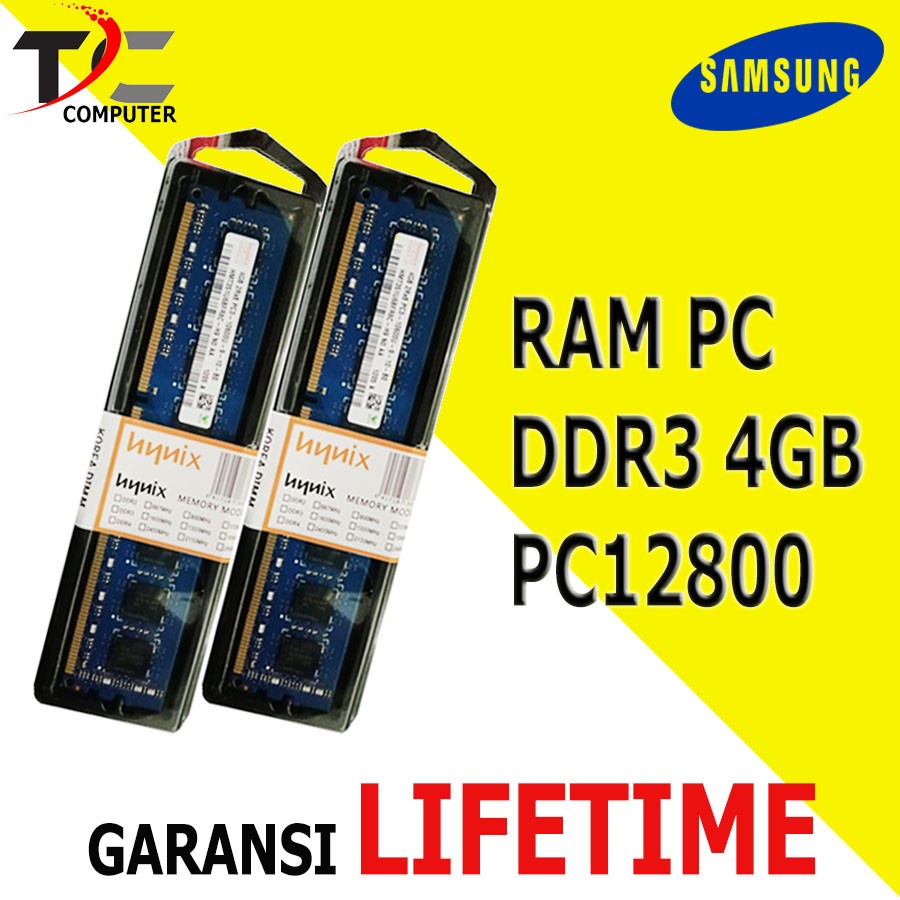 MEMORY RAM PC DDR3 4GB PC 12800 10600 HYNIX SAMSUNG