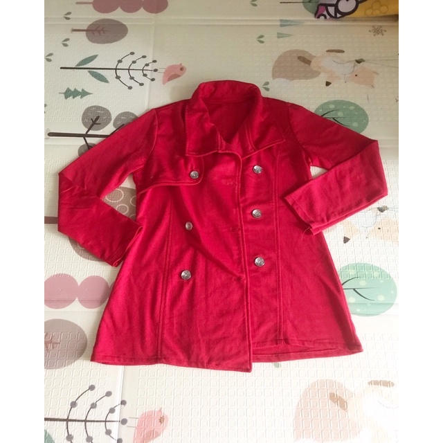 preloved coat merah