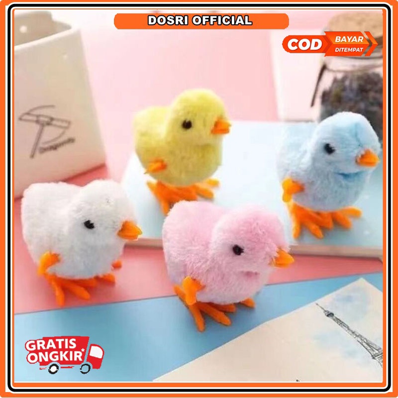 [BISA COD] Mainan Anak Ayam Berjalan Model Putar Untuk Anak Ayam Putar Jam