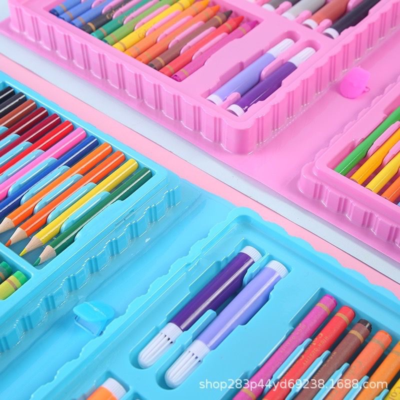 Stationary Set CRAYON 86pcs/Pensil Warna/Alat Menggambar Produk Terbatas