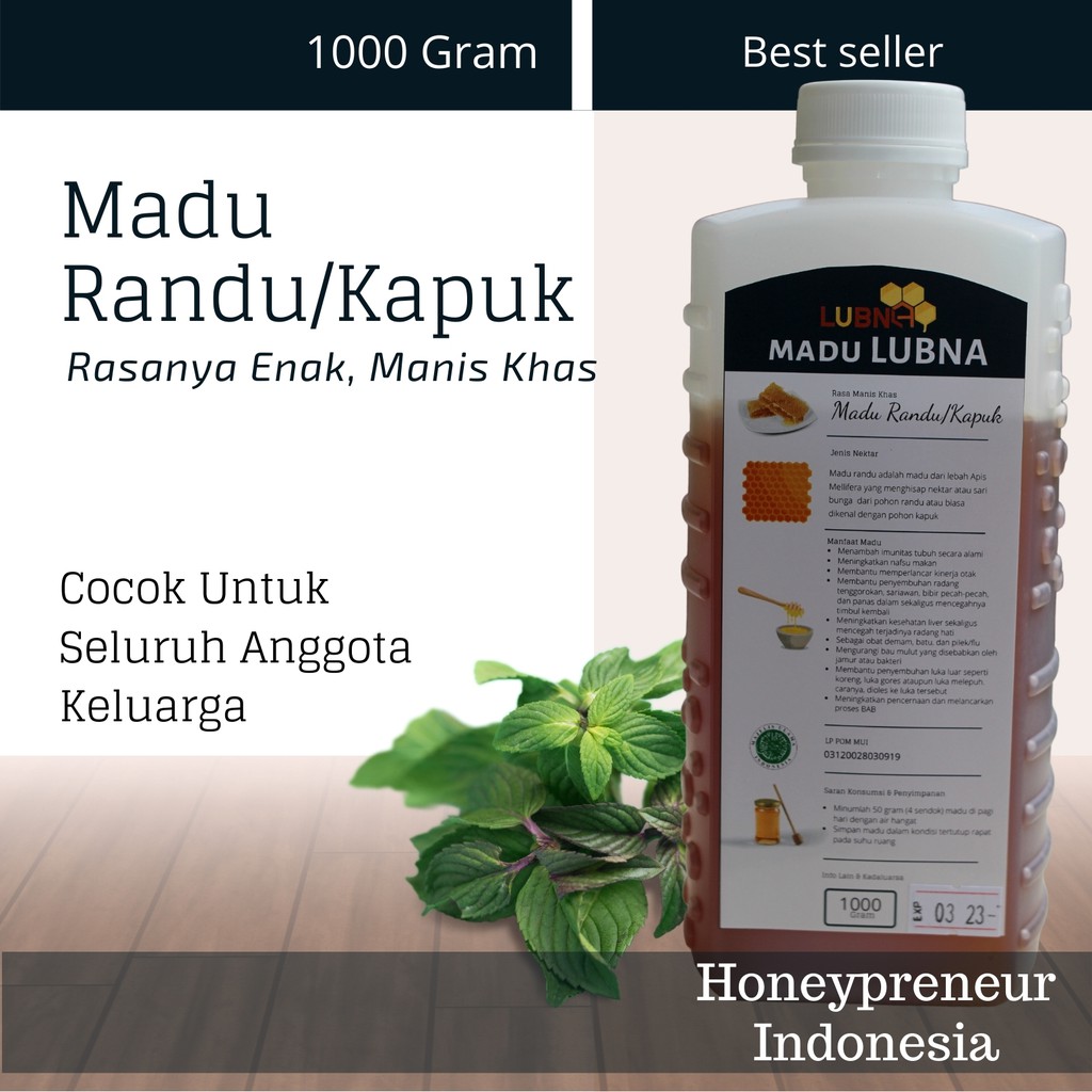 Madu Murni Asli Randu 1kg Mentah Promil Penyubur Kandungan Pria Dan Wanita Penggemuk Gemuk Badan Indonesia