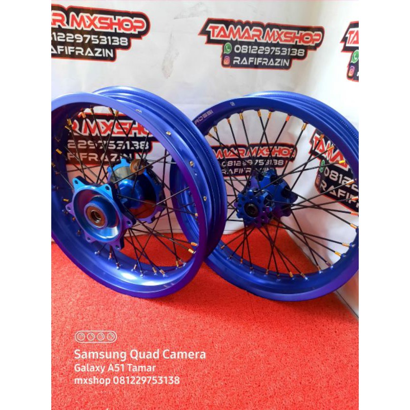 paket velg set supermoto crf150L tanpa ban velg rossi 300/350
