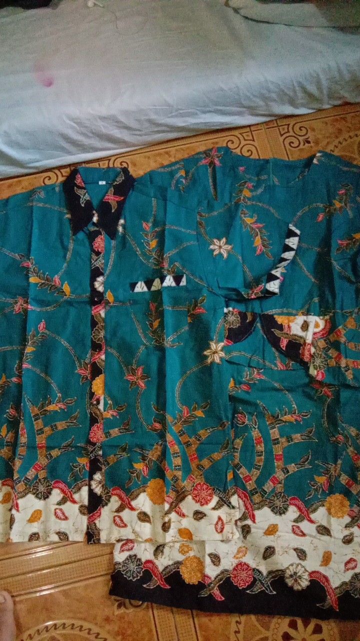 Batik Pasangan Naura Madura Sarimbit Batik Couple Keluarga Seragam Batik Anak Dress Batik Modern Xxl