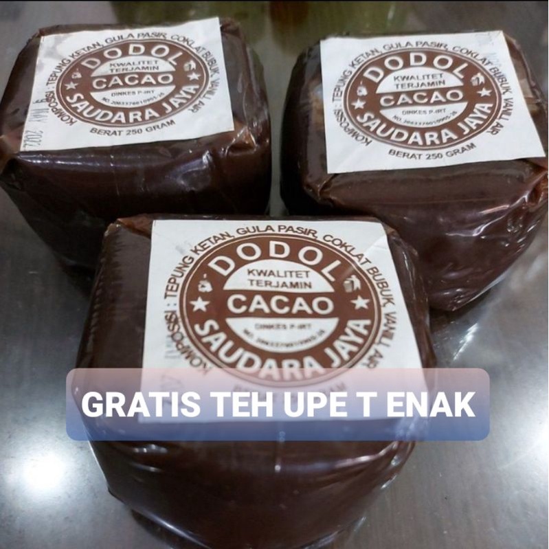 

DODOL KERANJANG CACAO 250gr GRATIS TEH UPET Khas Cirebon