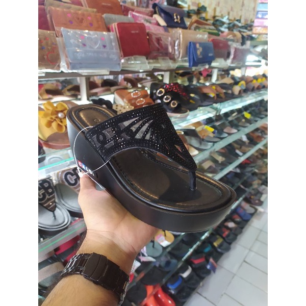 Sandal wedges wanita original 100%  merek calbi klx 1451 ukuran 36-40.