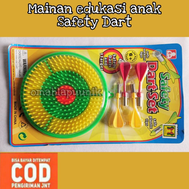 Mainan Anak Edukasi Safety Dart Murah Aman Untuk Anak