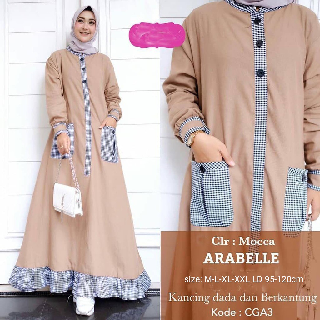 gamis terbaru arabelle dress muslim termurah