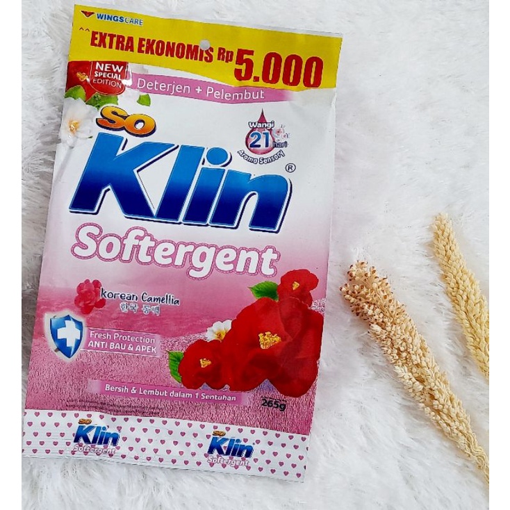 ( Bubuk ) So klin softergen / daia / rinso  275 gr