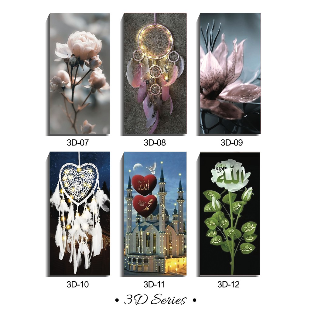 Hiasan Dinding Ruang Tamu Lukisan 3D Walldecor Dekorasi dinding aesthetic pajangan bunga