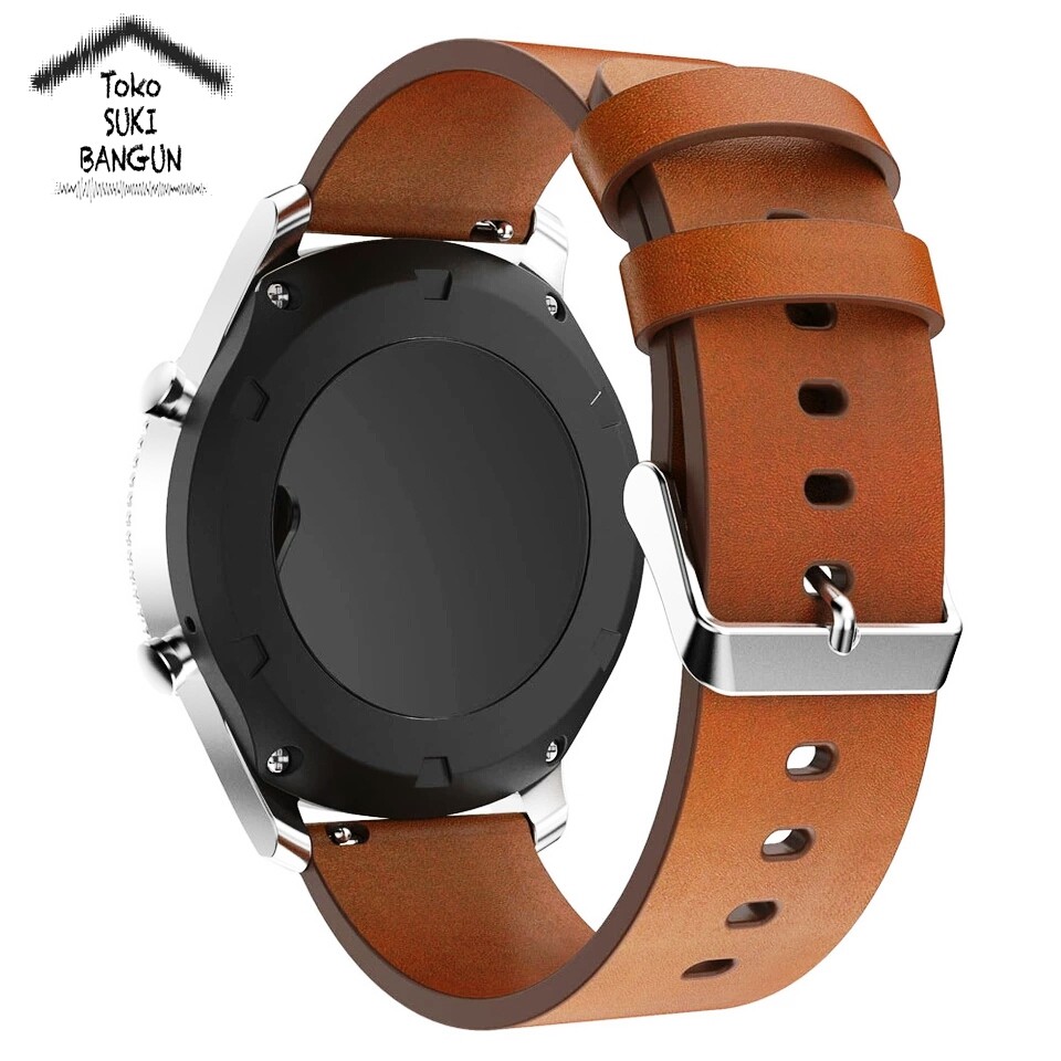 TALI JAM 22mm QUICK RELEASE Kulit Sintetis PU Leather Watch Band Strap