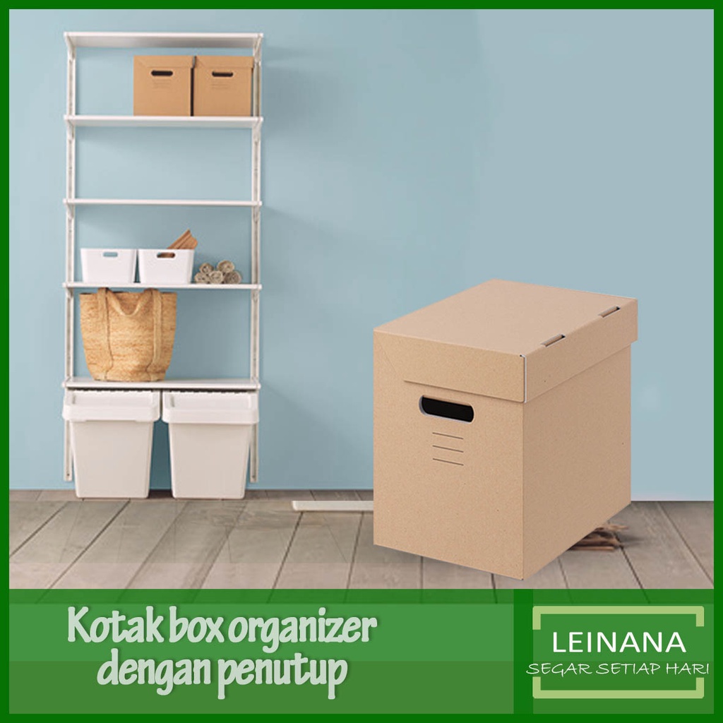 

Kotak box PAPPISorganizer dengan penutup / kotak penyimpanan / box storage KOTAK UNTUK PENYIMPANAN KERTAS