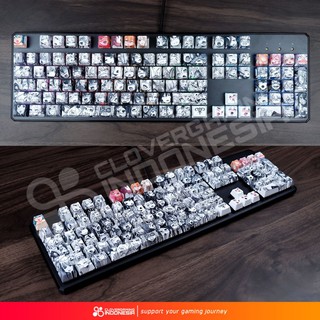 Keycaps Ahegao Hentai PBT SATUAN - Anime Waifu Manga Mechanical