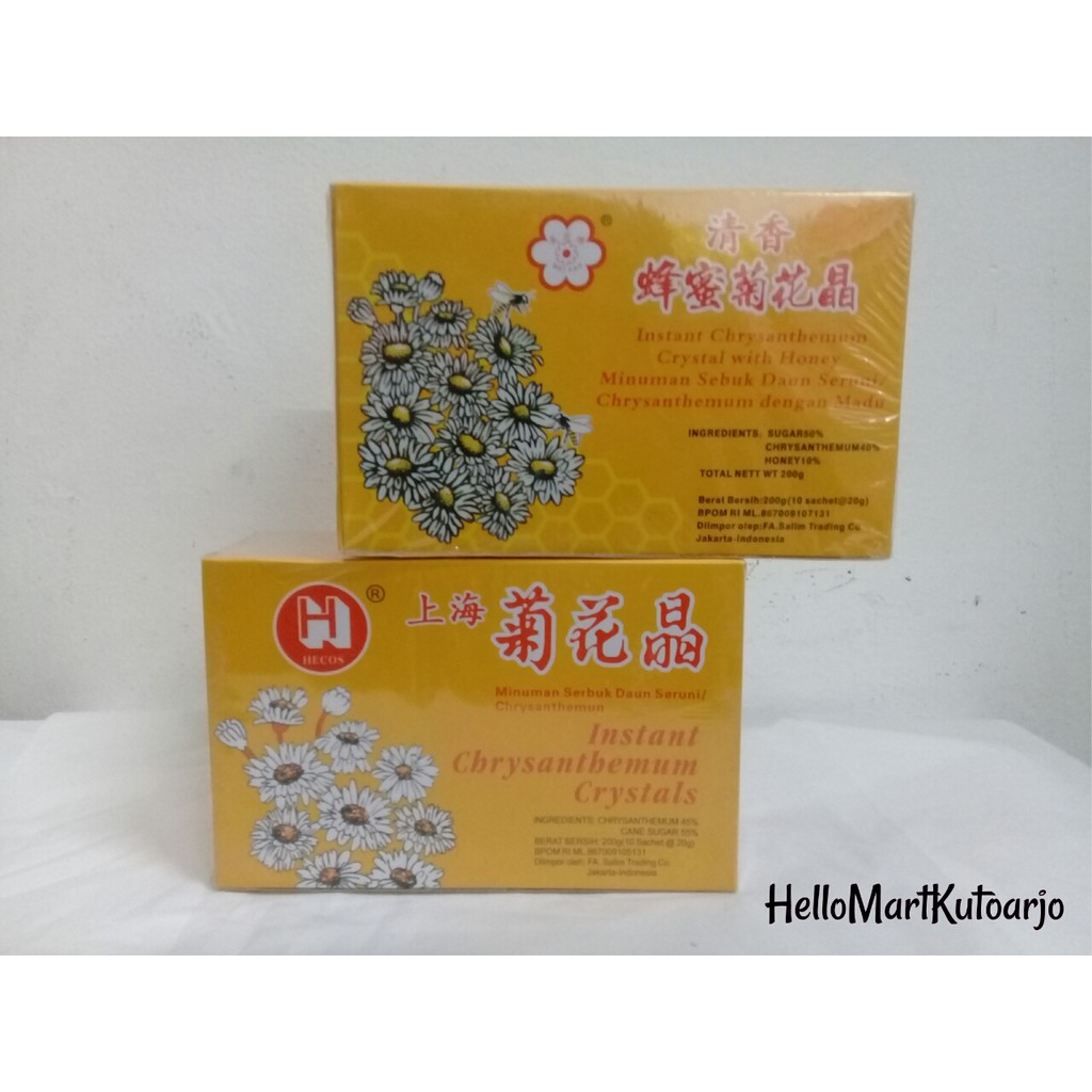 

Instant Chrysanthemum Crystal Minuman Serbuk Daun Seruni 200gr