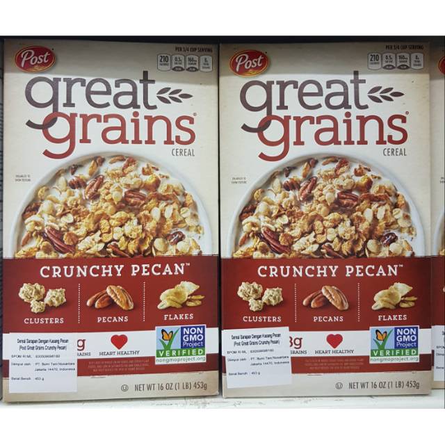 

Post great grain crunchy pecan 14oz (396gr)