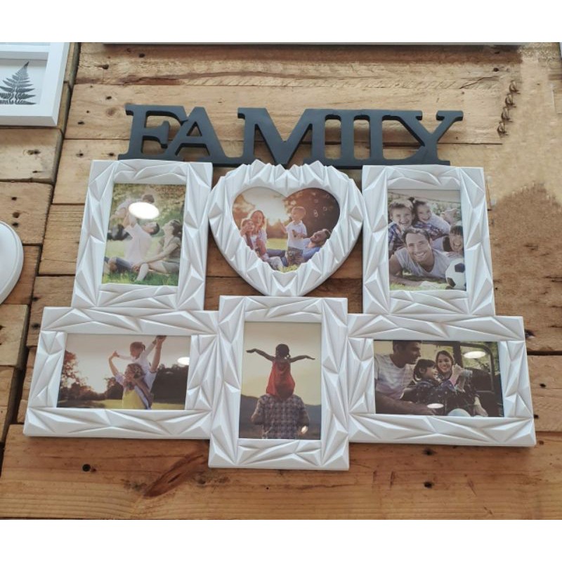 Bingkai Foto Kolase Family Diamond 6 Gambar