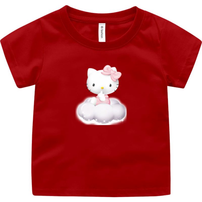 ((IB))KAOS ANAK PEREMPUAN/HELLO KATTY AWAN DIGITAL SABLON