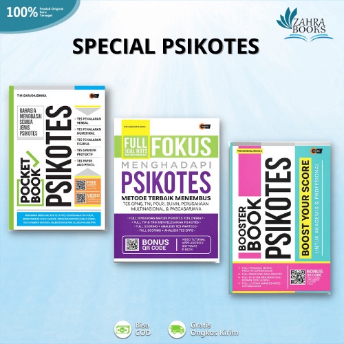 POCKET BOOK PSIKOTES/  Booster Book Psikotes/  Fokus Menghadapi Psikotes