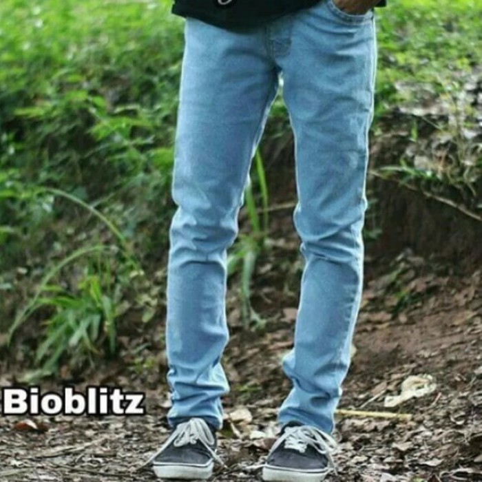 CELANA JEANS SLIM FIT LEVIS PRIA BIRU DONGKER KEREN ( BLUEBLACK )