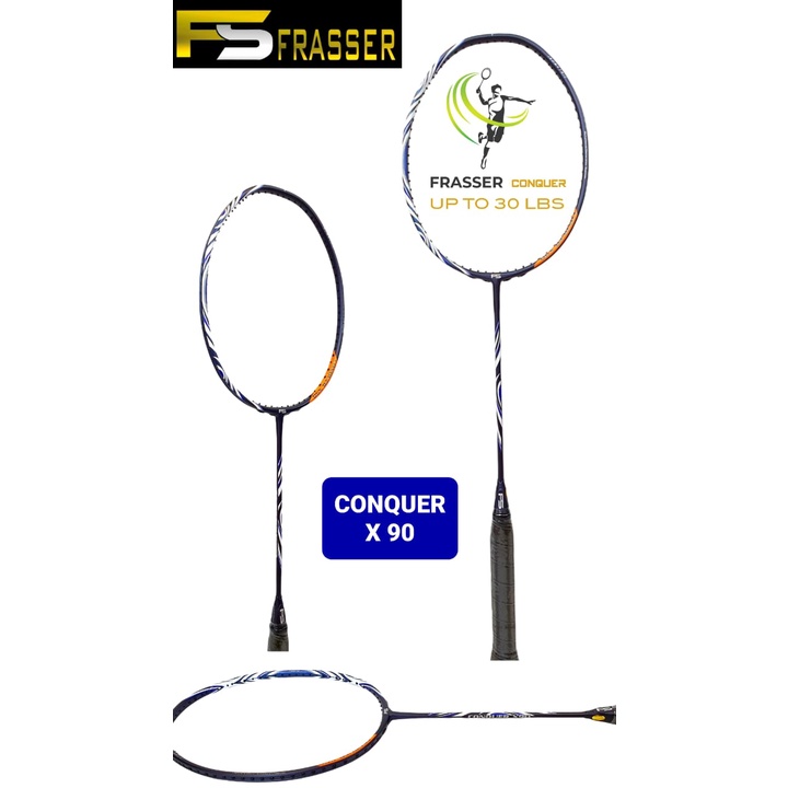 Raket Batminton Bulutangkis Frasser Conquer X 90 SNR