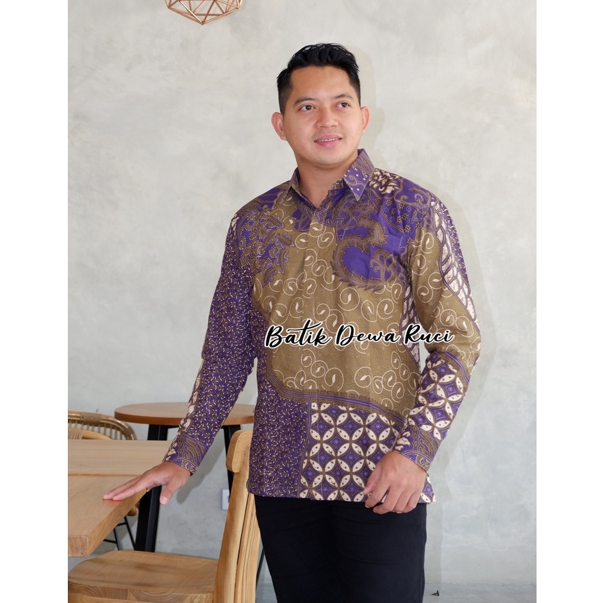 Kemeja Batik DAMAR WULAN Full Furing Size M-XXL High Quality